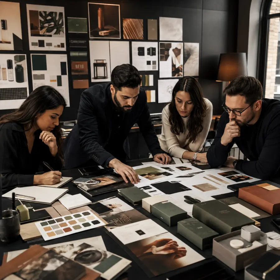 Brand strategy workshop and visual identity planning